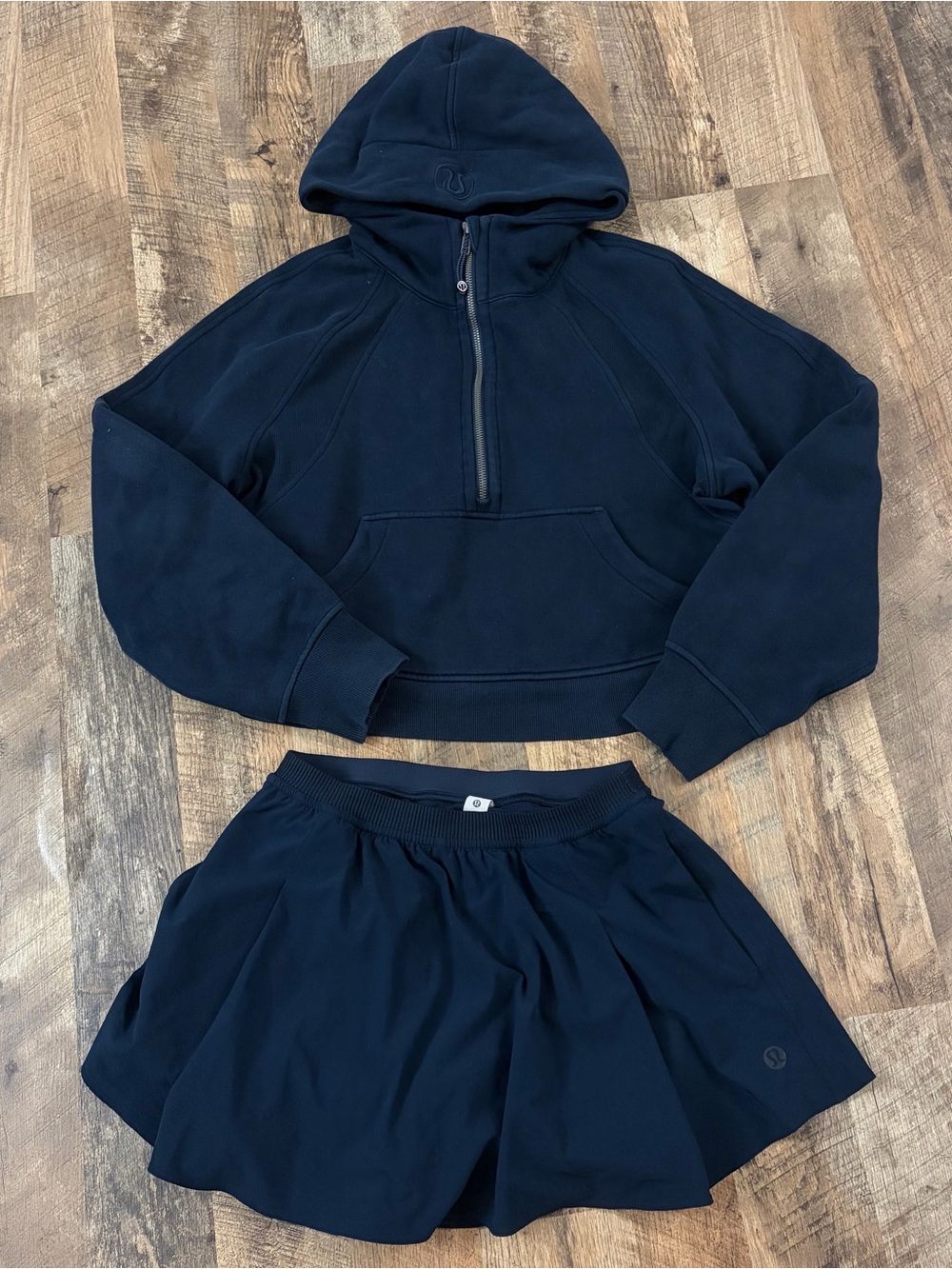 Lululemon scuba hoodie with matching skirt